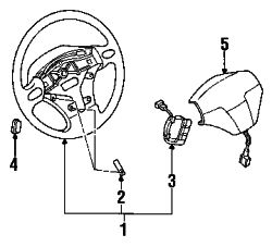 Mazda RX-7  Steering wheel | Mazda OEM Part Number FD01-32-980E