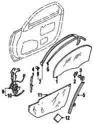 Mazda RX-7  Weatherstrip fastener | Mazda OEM Part Number 9926-40-531B