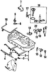 Mazda RX-7  Vapor valve gasket | Mazda OEM Part Number FB01-42-985