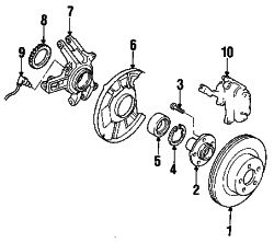 Mazda RX-7  Wheel stud | Mazda OEM Part Number B01Y-33-062