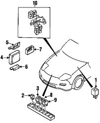 Mazda RX-7  Control module | Mazda OEM Part Number N3C1-18-881R