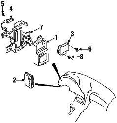Mazda RX-7  Control module | Mazda OEM Part Number FD01-67-580