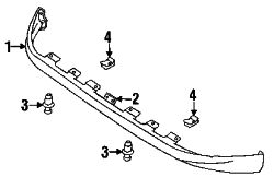 Mazda MX-3  Spoiler fastener | Mazda OEM Part Number B092-50-782