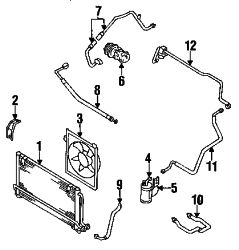 Mazda MX-3  Discharge hose | Mazda OEM Part Number EA03-61-461A