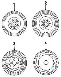 Mazda MX-3  Wheel, steel | Mazda OEM Part Number 9965-D8-5540