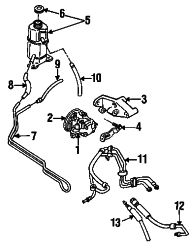 Mazda MX-3  P/S pump adjust bracket | Mazda OEM Part Number B456-32-60YB
