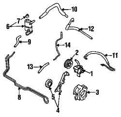 Mazda MX-3  Pressure hose | Mazda OEM Part Number EA04-32-490E