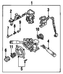 Mazda MX-3  Wiper lever | Mazda OEM Part Number EA01-66-128