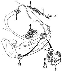 Mazda MX-3  Nozzle | Mazda OEM Part Number EA02-67-510