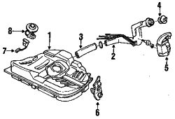 Mazda MX-3  Fuel pump | Mazda OEM Part Number B3E7-13-35ZB