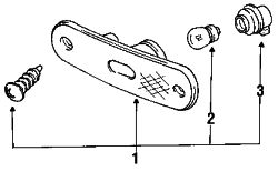 Mazda MX-3 Right Side marker lamp | Mazda OEM Part Number EA01-51-5H0