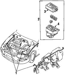 Mazda MX-3  Fuse box main | Mazda OEM Part Number EA76-66-760A