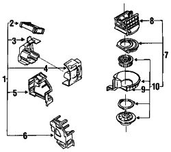 Mazda 929  Fan & motor | Mazda OEM Part Number HG30-61-B10