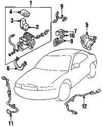 Mazda 929 Left Speed sensor | Mazda OEM Part Number HG31-43-73X