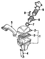 Mazda 929  Air mass sensor gasket | Mazda OEM Part Number J501-13-214