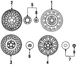 Mazda 929  Wheel, steel | Mazda OEM Part Number 9965-26-4050