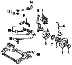 Mazda 929 Left ABS sensor | Mazda OEM Part Number HG31-43-73X