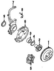 Mazda 929 Left Brake rotor | Mazda OEM Part Number J002-26-251A