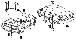 Mazda 929  Label | Mazda OEM Part Number 8791-15-201