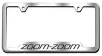 2009 MX-5 Miata License Plate Frame - Black with ZOOM-ZOOM logo | 0000-83-Z22
