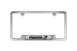 2012 Mazda2 License Plate Frame - Black with ZOOM-ZOOM logo | 0000-83-Z22