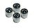 2009 Mazda3 5 door Mazda Valve Stem Caps - Black and silver | 0000-83-Z50