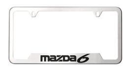 2016 Mazda6 Sport Sedan License Plate Frame - Black with ZOOM-ZOOM logo | 0000-83-Z22