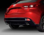 2016 Mazda3 5 door Rear Diffuser - Brilliant Black | QBMU50360APZ