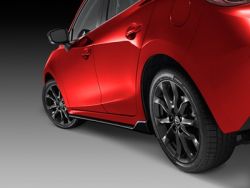 2016 Mazda3 5 door Side Sill Extensions (Set of 2) - Brilliant Black | QBM151P10APZ