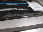 2017 CX-3 License Plate Frame - Black Pearl - Mazdaspeed | 0000-83-Z35