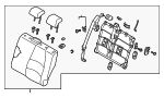 2021 CX-30 Interior Seat Back Assembly - Mazda (DM6F-57-450-44) | DM6F-57-450-44