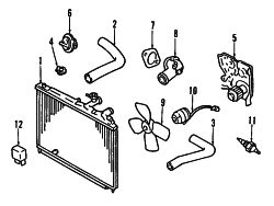 Mazda Protege  FAN RELAY | Mazda OEM Part Number H270-67-740