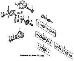 Mazda 929  UNIVERSAL JOINTS | Mazda OEM Part Number 0604-89-251A