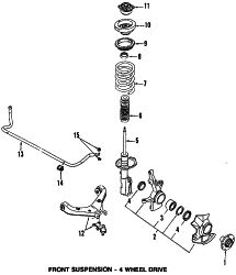 Mazda MPV  FRONT HUB | Mazda OEM Part Number LA12-33-06XC