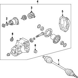 Mazda Tribute  AXLE ASSY | Mazda OEM Part Number ZZCA-26-500