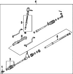 Mazda CX-7  STEERING GEAR | Mazda OEM Part Number EG21-32-110R-0J