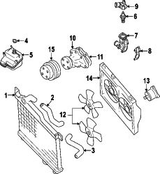 Mazda RX-8  FAN MOTOR | Mazda OEM Part Number N3R1-15-150
