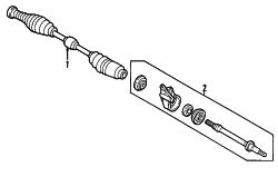 Mazda 3  INNER BOOT | Mazda OEM Part Number GG25-22-540
