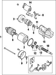 Mazda 5  BRUSH & HOLDER | Mazda OEM Part Number JE70-18-X70
