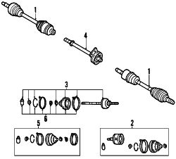 Mazda Tribute  INNER BOOT | Mazda OEM Part Number GG05-22-540