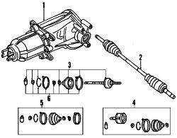 Mazda Tribute  OUTER CV JOINT | Mazda OEM Part Number GD30-22-610