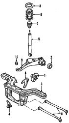 Mazda Tribute  TRAILING ARM | Mazda OEM Part Number ZZD0-28-B20A