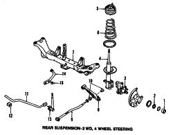 Mazda 626  TRAILING ARM | Mazda OEM Part Number G238-28-200D