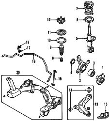 Mazda MPV  BUSHINGS | Mazda OEM Part Number LC62-34-470