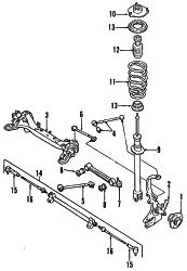 Mazda Millenia  SPRING INSULATOR | Mazda OEM Part Number T001-34-012A