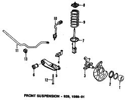 Mazda 929  LOWER CONTROL ARM | Mazda OEM Part Number H2Y0-34-350