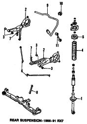 Mazda RX-7  STRUT | Mazda OEM Part Number FC02-28-700