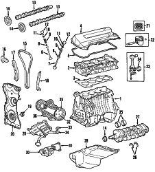 Mazda B2300  VALVE GRIND GASKET KIT | Mazda OEM Part Number 1F30-10-235