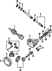 Mazda B4000  AXLE SHAFTS | Mazda OEM Part Number ZZP0-24-740A