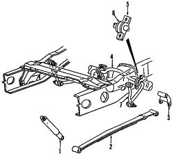 Mazda B3000  LEAF SPRING | Mazda OEM Part Number 1F22-28-010
